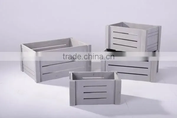 Wholesale Chinese Handmade Brand New Storage Box Wood Crate