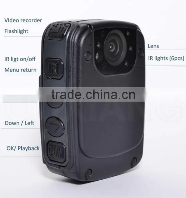 portable body wear video camera recorder for police ZP606