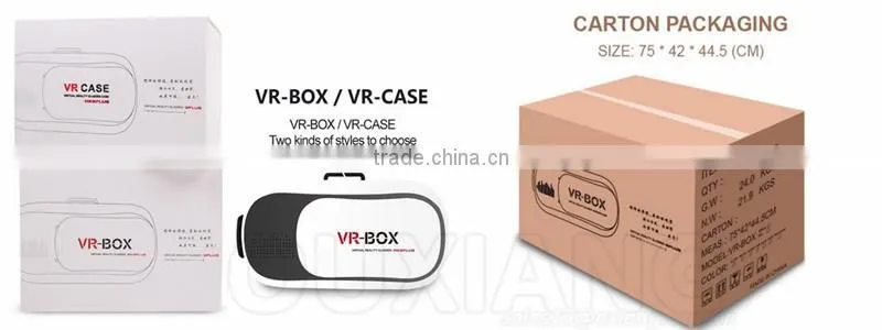 2016 New Design 3D VR glasses virtual reality headset 3d VR BOX VR CASE