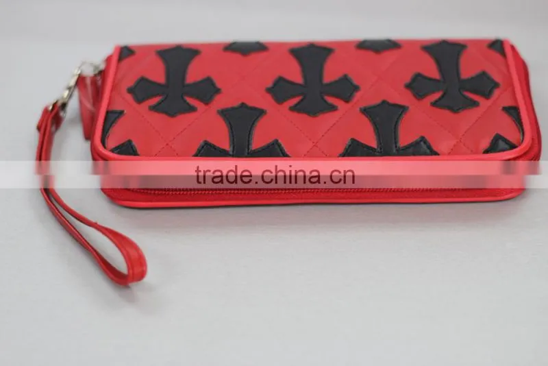 New Women Wallet Purse Bag Leather Wallet ,China promotional long zipper leather lady wallet / credit card holder zipper wallet