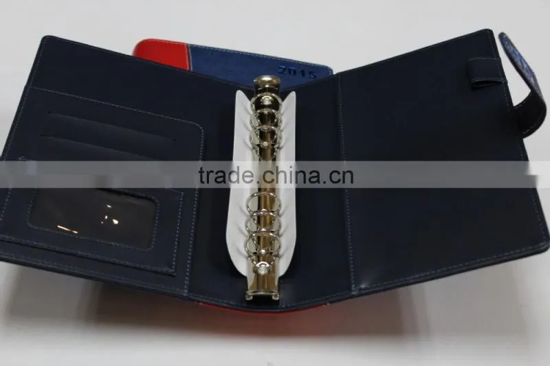 fashional loose-leaf pu leather notebook ,loose-leaf leather notebook cover
