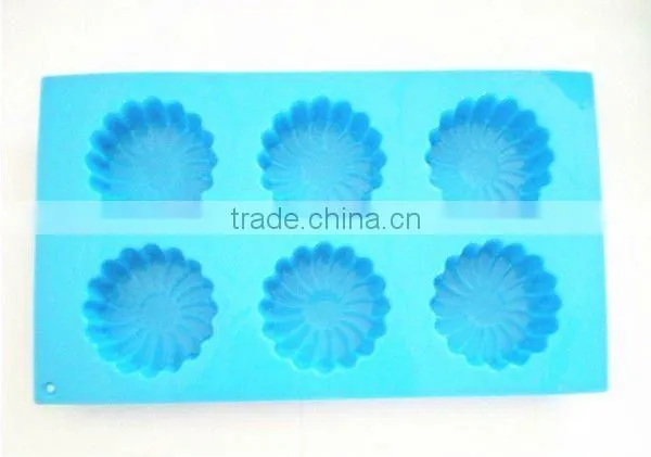 2012 hot selling silicone heart shape cake mould
