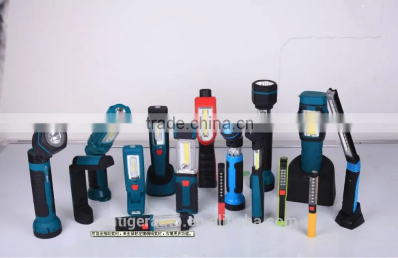 High Quality Extenable body lamp Battery led work lamp with foldable torch