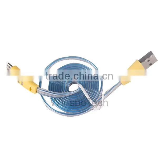 LED light up usb charging charger cable for iphone
