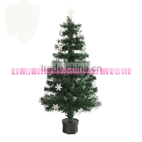 2015 artificial christmas tree,LED snowflake light christmas tree