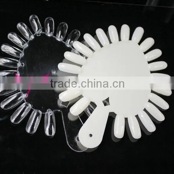 Hot transparent plastic ABS nail color polish chart display