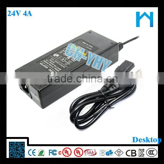 adaptor 24v 4amp used for led strips UL listed