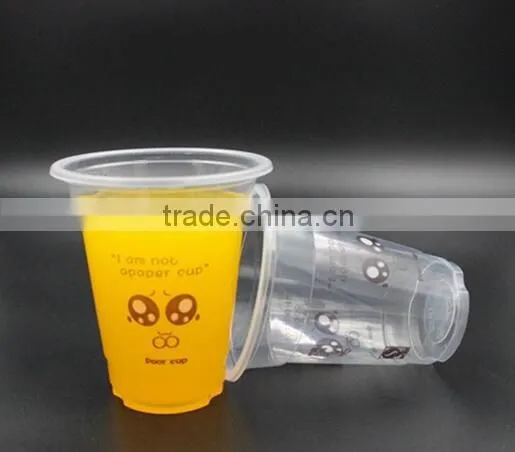 BPA free PS plastic disposable drink cup beer cup
