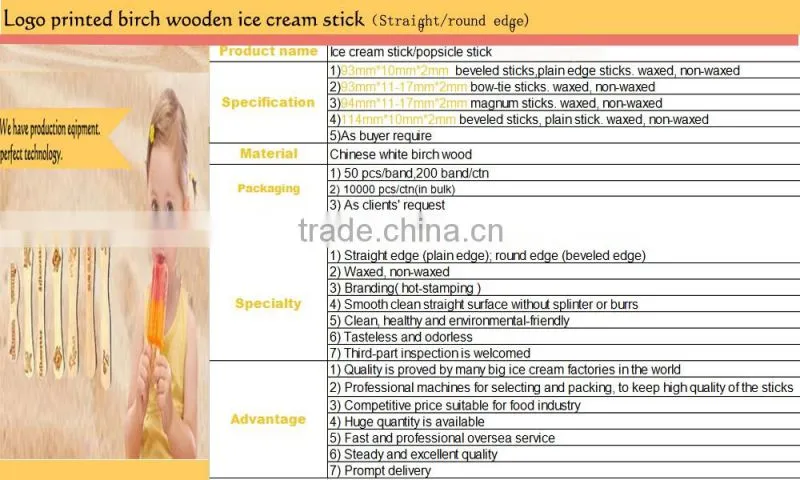 ICE CREAM STICKS