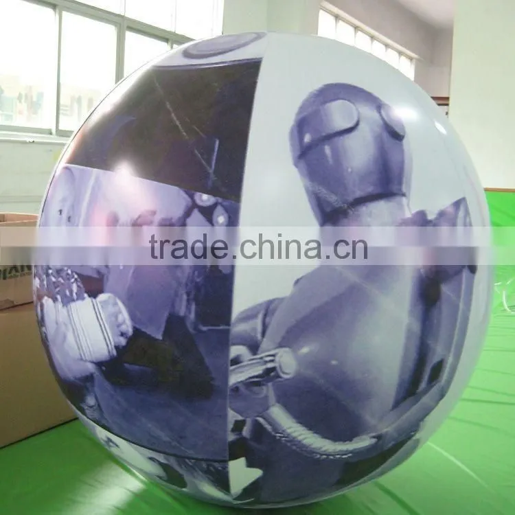1 meters vivid printing inflatable giant ball, advertising giant ball