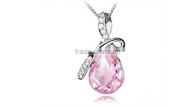 Women Jewelry Necklace Fashion Crystal pendant alloy ailver bracelet chain