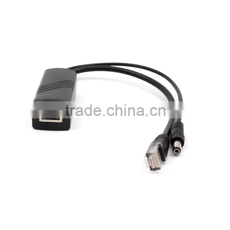 support 10/100Mbps data transmission 100m for poe splitter YJS-POE2501A