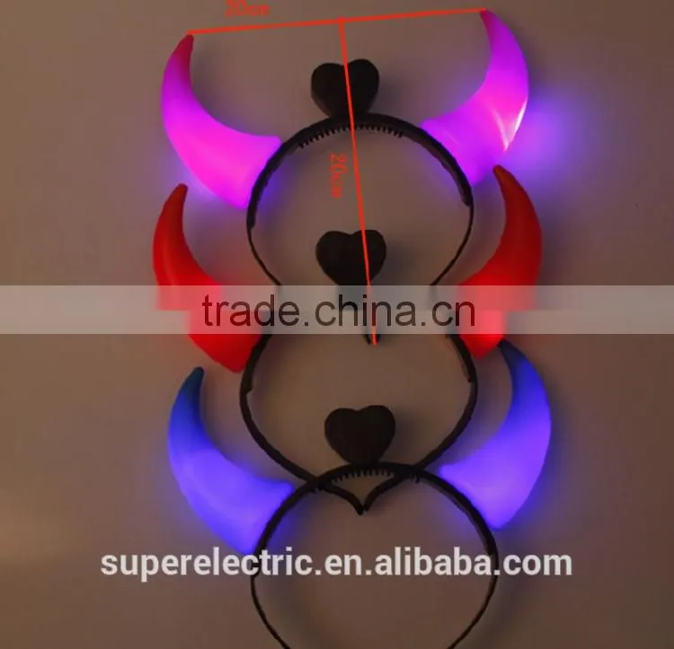 Professional design hair bands wholesale cheap light up led plastic hair band