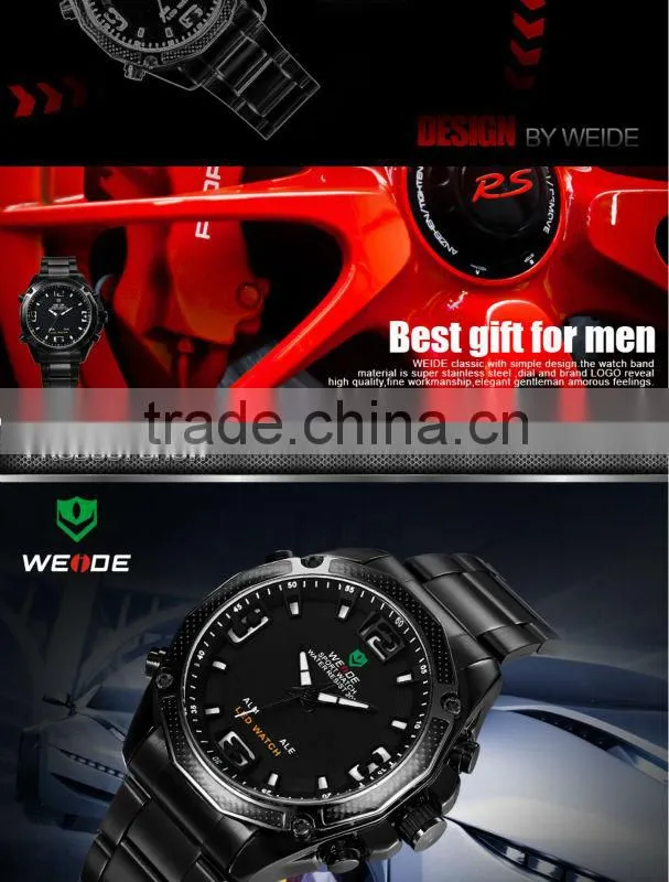 WEIDE Military watches with changeable strap Fashion Wristwatch Alarm LED Watch watch print logo analog digital display WH2306