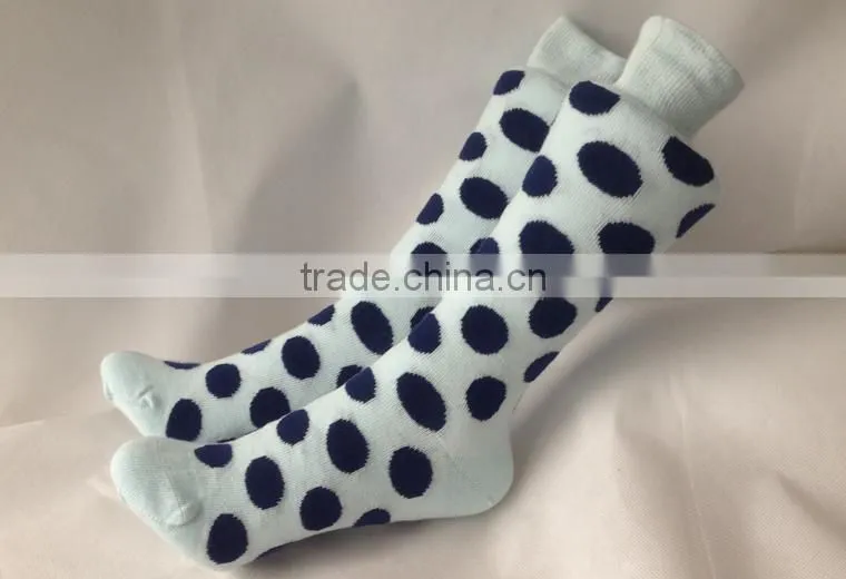 Young Girls Socks On Sale Small MOQ Custom Logo Vivid Colored Dots Sock Wholesale