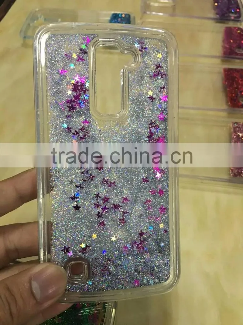 Hot Bling Glitter Stars Liquid Quicksand Hard Back Phone Case Cover For Samsung Galaxy Note 4 IV N9100 Hourglass Cases