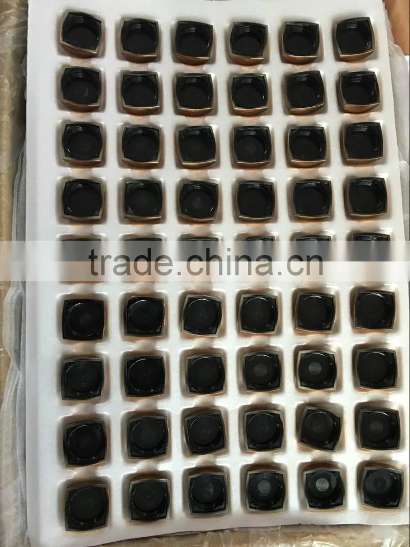 Empty mini transparent cosmetic loose powder jar
