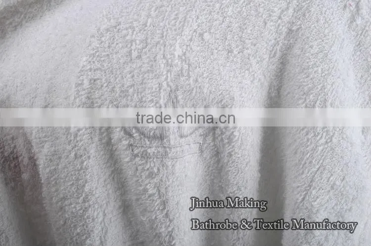 snow white hooded top class cheap wholesale cotton terry unisex designed bathrobe