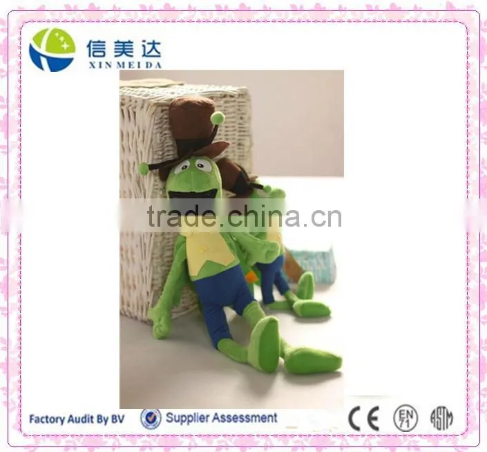 Singing plush cricket toy like a cool cowboy