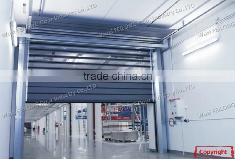 High Speed Door -- Ability to withstand forklift impact & Snap right back into their track