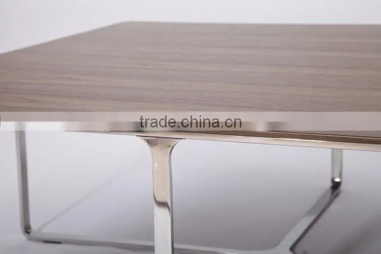 Stainless steel square bar party accent cocktail table design