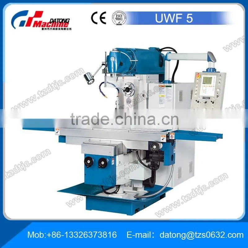 Universal Milling Machine UWF 5 Rigid Knee-and-Column Milling Machine with servo drive feed and universal swivel head