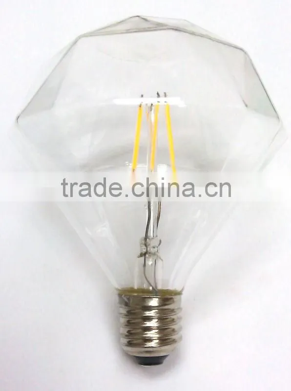 Customized newest filament LED bulb Diamond 4w decorative bulb