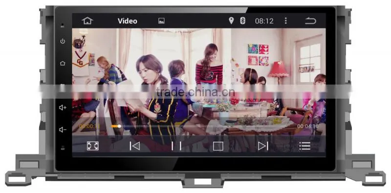 10.2 Inch android car dvd player for toyota 2015 highlander