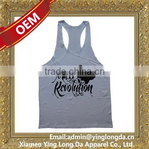 Designer Customized blank drop armhole tank top