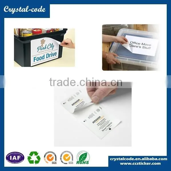 Customized printed self adhesive double side strong adhesive wet wipes label
