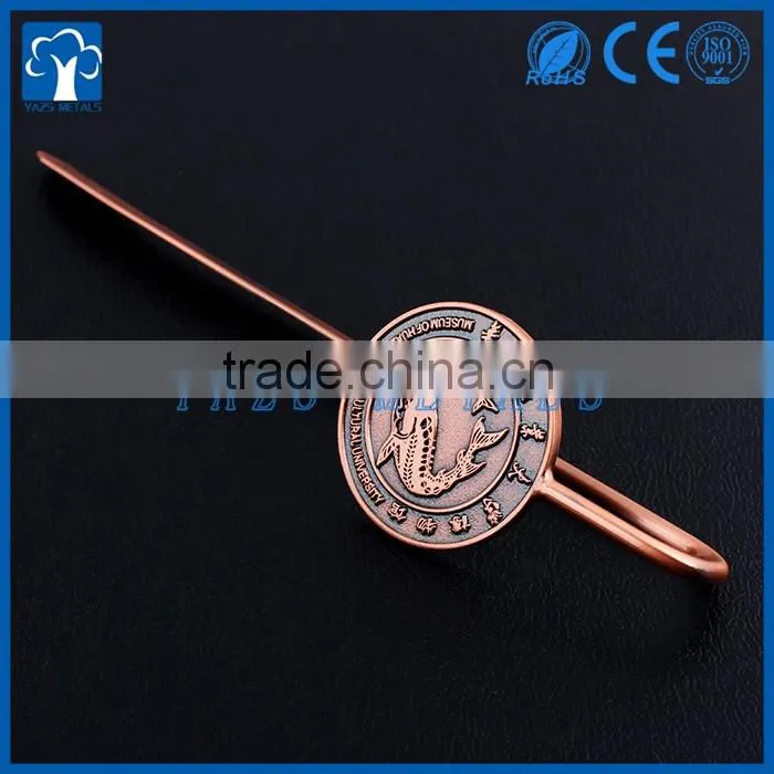 custom logo metal bookmark custom