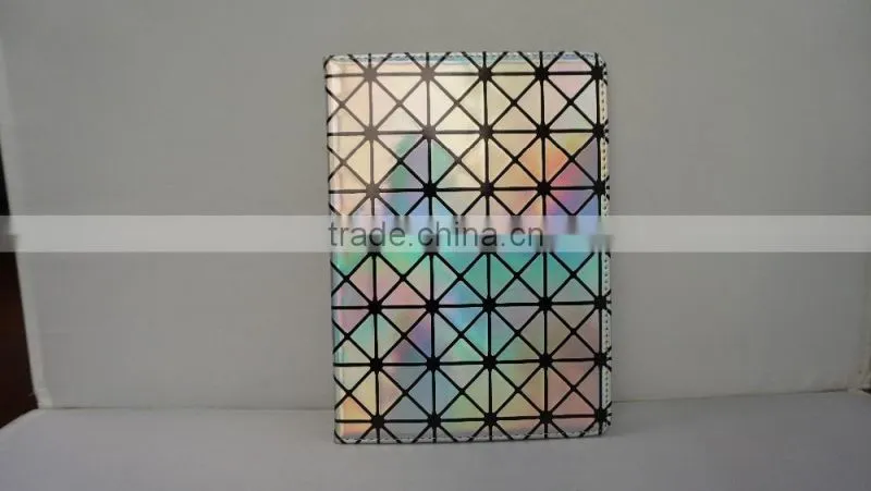 Wholesale OEM premium shiny laser pu leather stand case for iPad pro