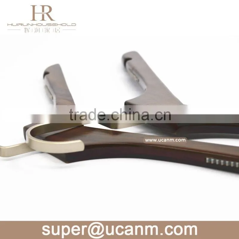HRW-66P0V Antique lotus wooden clothes hanger