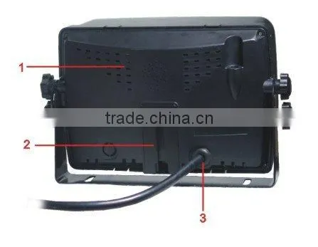 7" Digital car reversing camera system with touch buttons