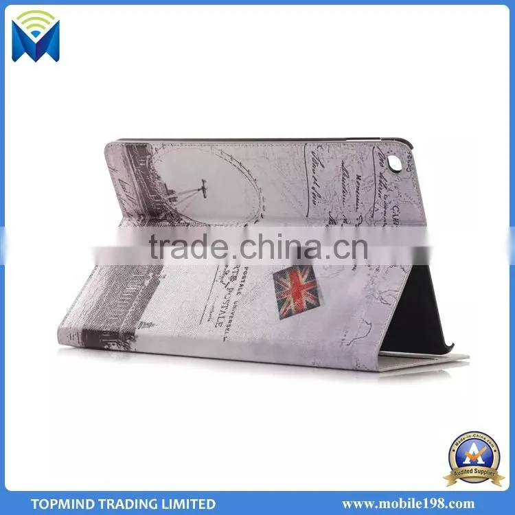 Retro Statue of Liberty Wallet Stand PU Leather Case for iPad Pro