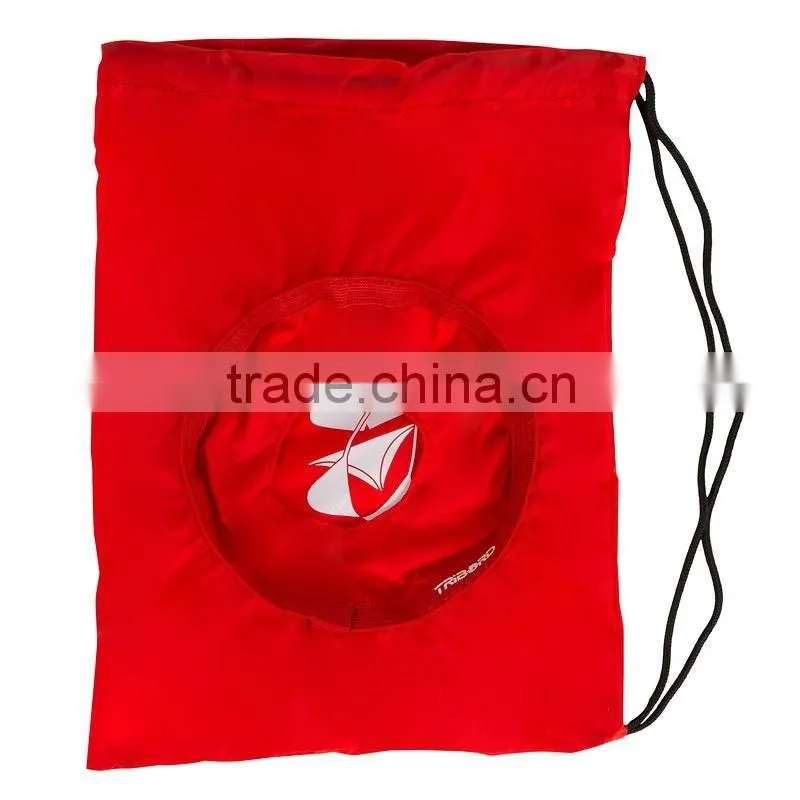 Red Bikini Bag With Drawstring Closure