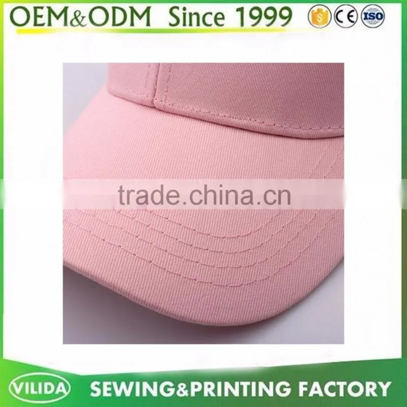100% cotton twill fancy embroidery 6-panel baseball cap sports cap and hats for women