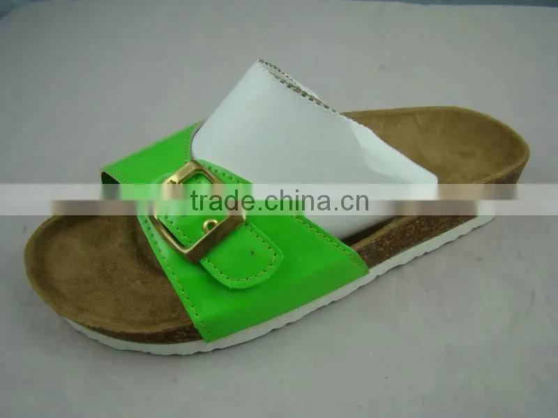 2013 ladies fashion beach slipper with Cork+EVA