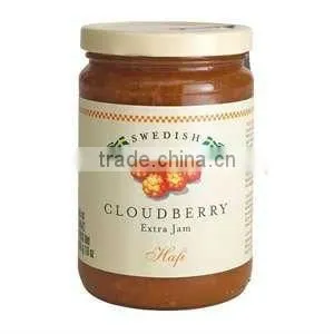 custom logo printing glass jars, plastic cap glass sugar jar