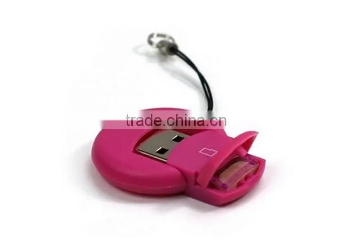 2015 new Super speed 2 in 1 sd micro sim card adapter red blue classic color ,memory card reader