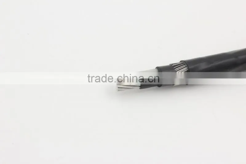 600/1000V xlpe insulated Aluminum concentric cable 3*6awg for philippines
