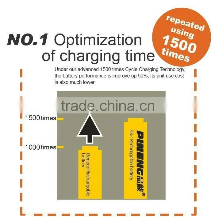 AA 1000mAh Rechargeable Ni-Cd Battery