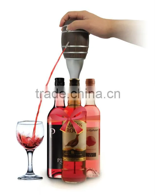 Bar plastic decanter pump for wine,soft drinks