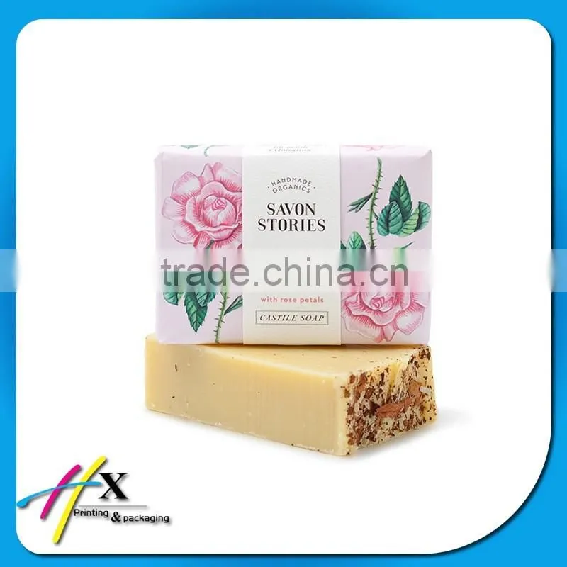 High quality vivid printed paper with label for handmade soap