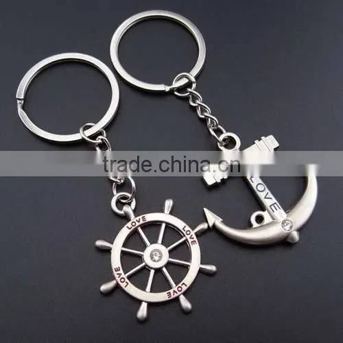 Promotional Korea Boat Anchor Metal Keyrings