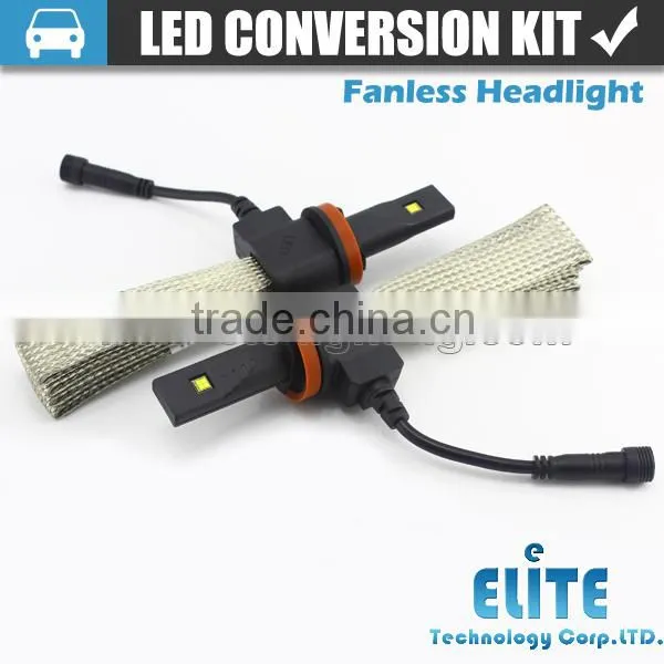2015 newest led headlight type 6500k 2500LM H8 led auto headlights without fan