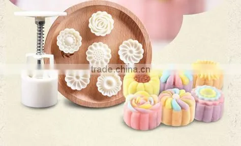 100% food-grade Plastic Mooncake mould and baking tools