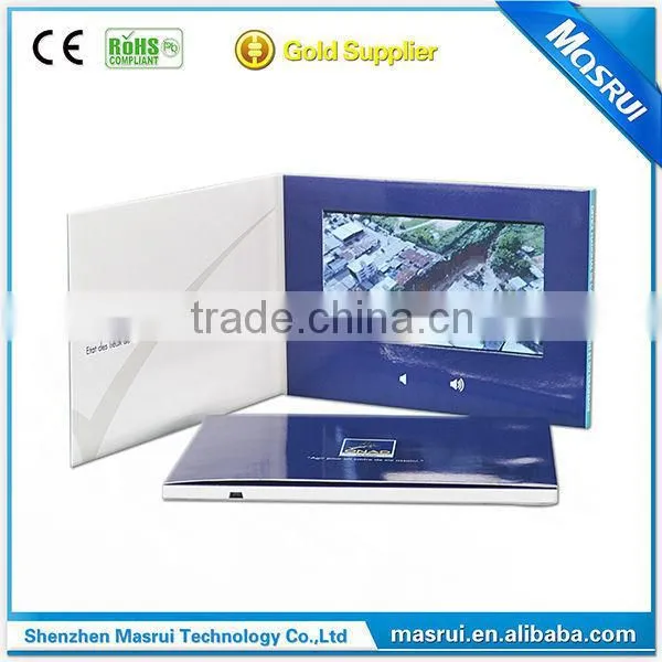 Customized Printing 1.8"-10.1" LCD Screen Video Wedding Card Luxury Items with LCD Displayer