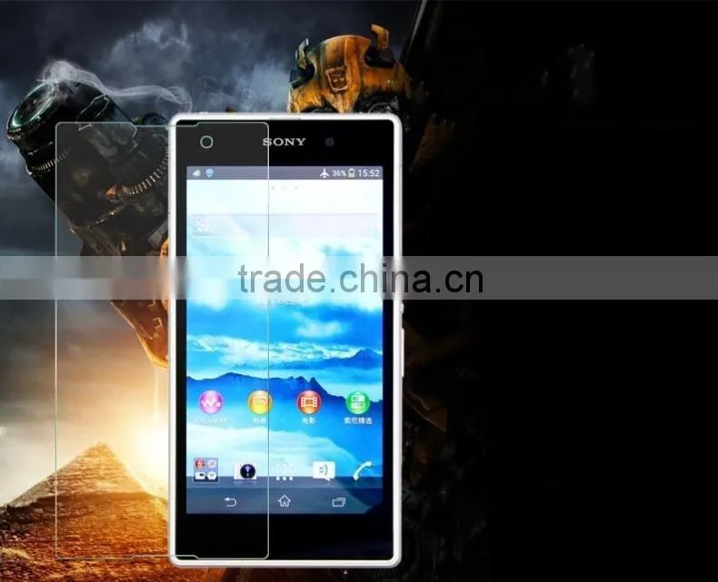 9H Hardness Anti-shock Ultra thin 0.26mm Tempered Glass Screen Protector for Sony Xperia Z4 ,Free sample
