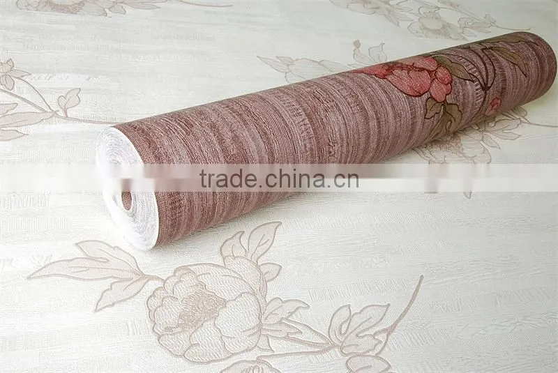 Eco-friendly pvc wallpapers for home decoration